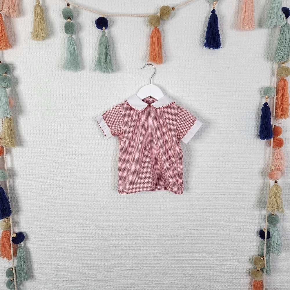 Little English Gingham Top
